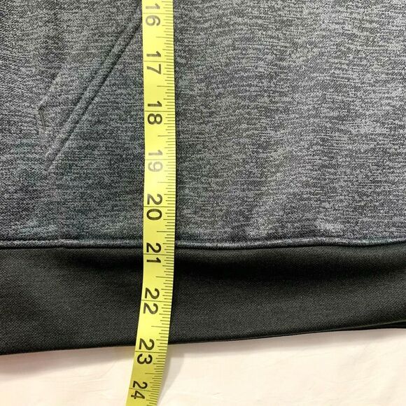 Adidas Hoodie Sweatshirt Spell Out 3 Stripe Fleece Lined Gray Black XS NWOT - Picture 11 of 12